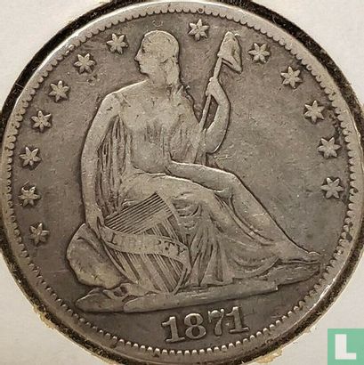 Vereinigte Staaten ½ Dollar 1871 (ohne Buchstabe) - Bild 1