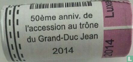 Luxembourg 2 euro 2014 (rouleau) "50th anniversary Accession to the throne of Grand Duke Jean" - Image 3