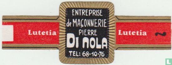 Entreprise de Maçonnerie Pierre Di Nola Tel: 68-10-76 - Lutetia - Lutetia - Bild 1