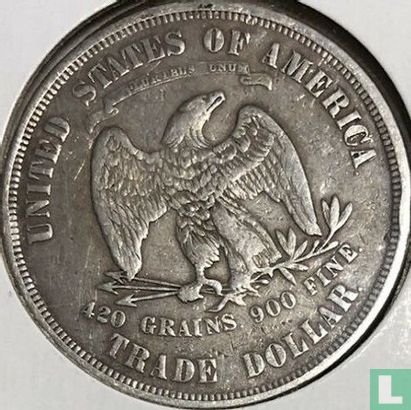 Verenigde Staten 1 trade dollar 1873 (zonder letter) - Afbeelding 2