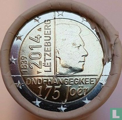 Luxembourg 2 euro 2014 (rouleau) "175th anniversary of Independence" - Image 1