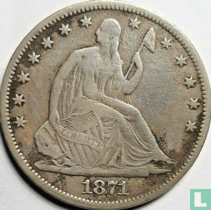 Verenigde Staten ½ dollar 1871 (S) - Afbeelding 1