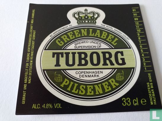 Tuborg green label pilsener 
