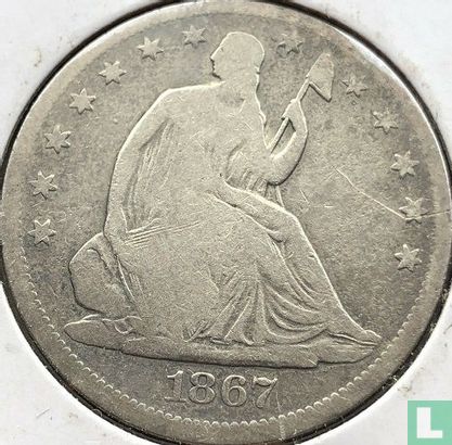 Vereinigte Staaten ½ Dollar 1867 (ohne Buchstabe) - Bild 1