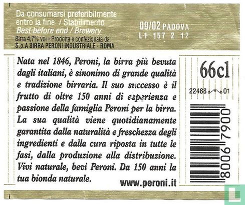 Birra Peroni 66 cl - Image 2