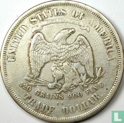 Verenigde Staten 1 trade dollar 1874 (CC) - Afbeelding 2