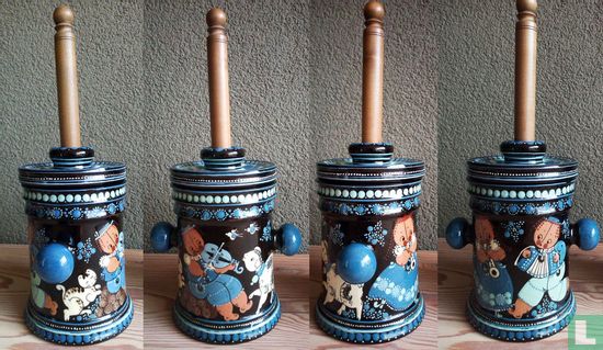 Swiss pottery - butter churn pot - Aebi Trubschachen Hasle - Image 1