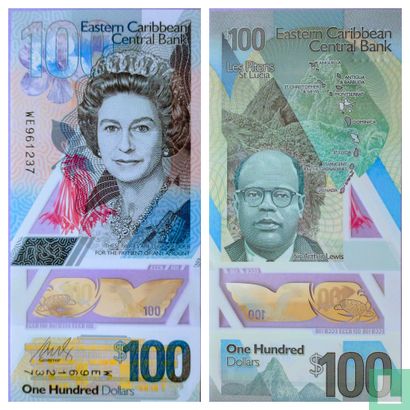 East Caribbean States 100 Dollars 2019
