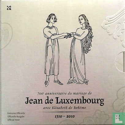 Luxemburg 700 cent 2010 (PROOF) "700th anniversary Marriage of Jean de Luxembourg with Elisabeth de Bohême" - Afbeelding 3
