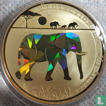Togo 100 francs 2011 (PROOF) "Elephant" - Afbeelding 1