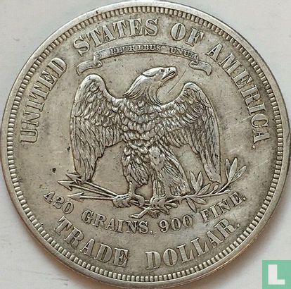 Verenigde Staten 1 trade dollar 1874 (zonder letter) - Afbeelding 2