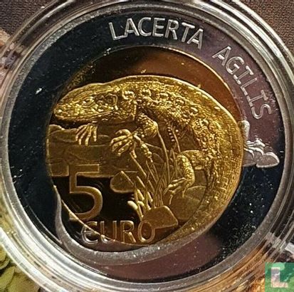 Luxembourg 5 euro 2021 (BE) "Lacerta agilis" - Image 2