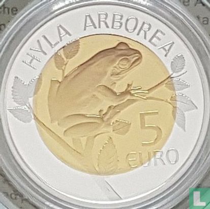 Luxemburg 5 euro 2017 (PROOF) "European treefrog" - Afbeelding 2