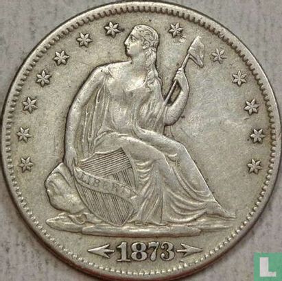 États-Unis ½ dollar 1873 (S - type 3) - Image 1