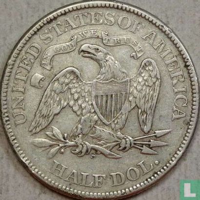 États-Unis ½ dollar 1873 (S - type 3) - Image 2