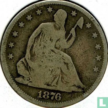 États-Unis ½ dollar 1876 (S) - Image 1