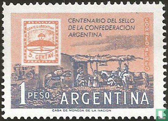 100 Years of Argentine Confederation Stamps - Image 1