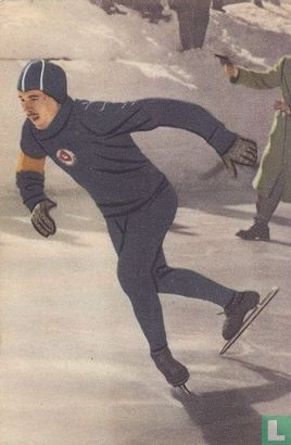 De wereldkampioen schaatsenrijden 1954, de Rus Shilkov