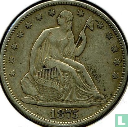 Verenigde Staten ½ dollar 1875 (S) - Afbeelding 1