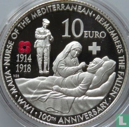 Malta 10 euro 2014 (PROOF) "100th anniversary of the commencement of the First World War" - Afbeelding 2