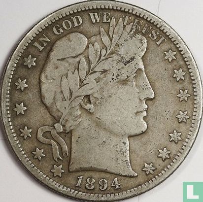 Verenigde Staten ½ dollar 1894 (S) - Afbeelding 1