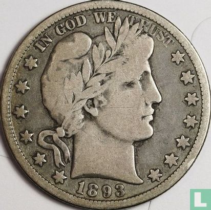 Verenigde Staten ½ dollar 1893 (O) - Afbeelding 1