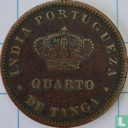 Portugees-India ¼ tanga 1884 - Afbeelding 2