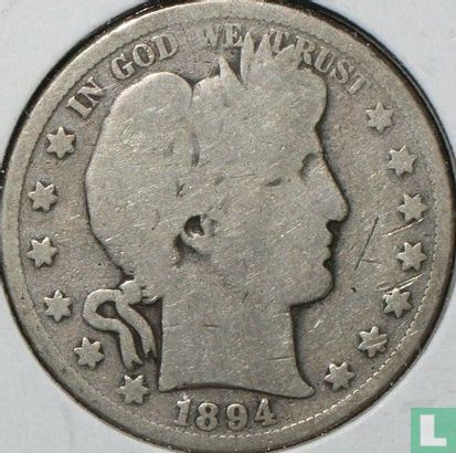 Vereinigte Staaten ½ Dollar 1894 (ohne Buchstabe) - Bild 1