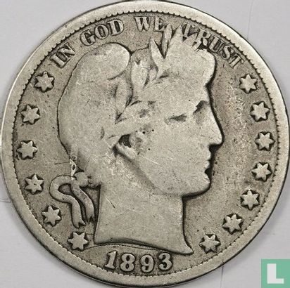 United States ½ dollar 1893 (S) - Image 1