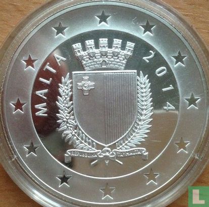 Malta 10 euro 2014 (PROOF) "5th anniversary Death of Charles Camilleri" - Afbeelding 1