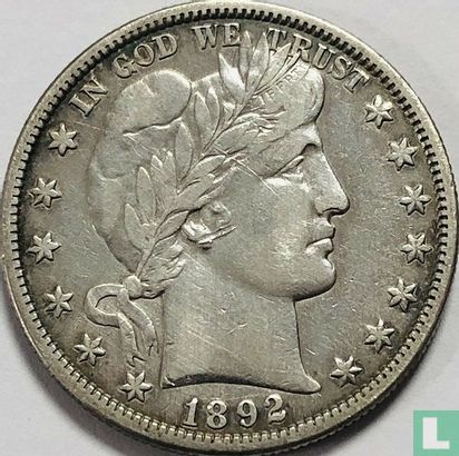 Verenigde Staten ½ dollar 1892 (S) - Afbeelding 1