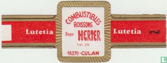 Combustibles Boissons Roger Herter Tél. 25 18270-CULAN - Lutetia - Lutetia - Afbeelding 1