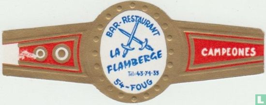 Bar-Restaurant La Flamberge Tél:43-71-35 54-Foug - Campeones - Image 1
