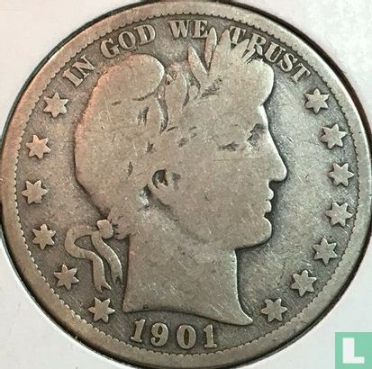 États-Unis ½ dollar 1901 (S) - Image 1
