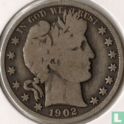 États-Unis ½ dollar 1902 (sans lettre) - Image 1