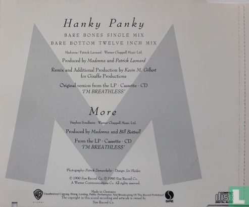 Hanky Panky (Bare Bottom Twelve Inch Mix) - Afbeelding 2