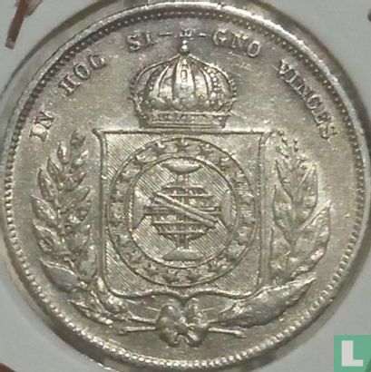 Brazil 200 réis 1864 - Image 2