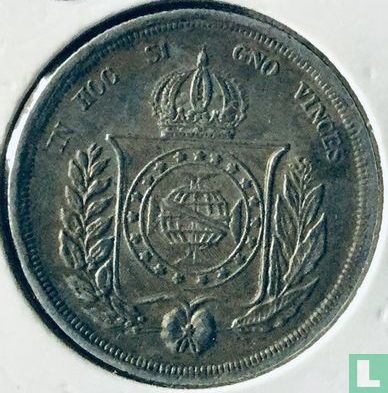 Brésil 500 réis 1863 - Image 2