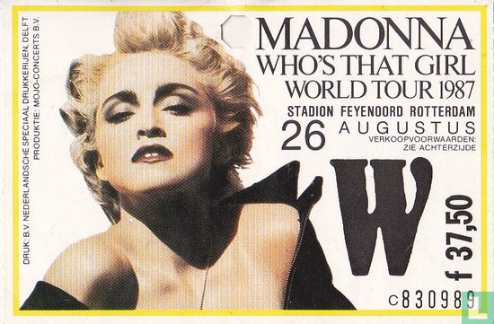 Madonna Who's That Girl World Tour 1987 - Afbeelding 1
