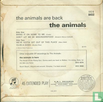 The Animals Are Back - Afbeelding 2