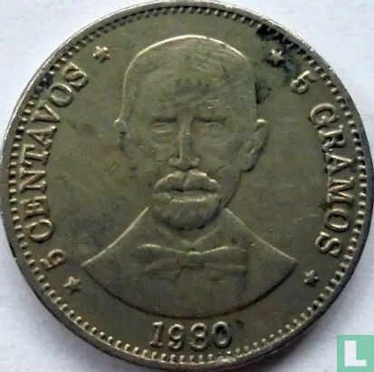 Dominican Republic 5 centavos 1980 - Image 1