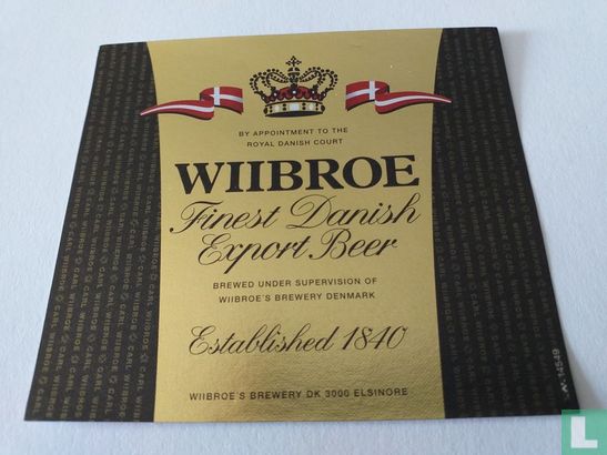 Wiibroe finest Danish Export Beer 