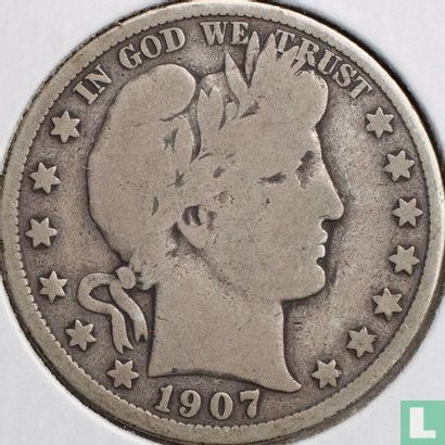 États-Unis ½ dollar 1907 (D) - Image 1