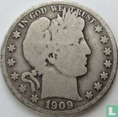 États-Unis ½ dollar 1909 (O) - Image 1