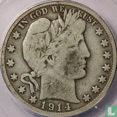 États-Unis ½ dollar 1914 (S) - Image 1