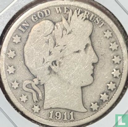 Verenigde Staten ½ dollar 1911 (zonder letter) - Afbeelding 1