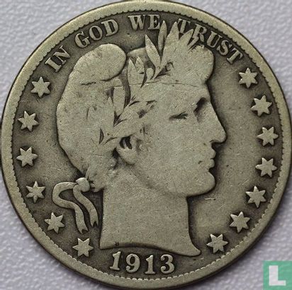United States ½ dollar 1913 (S) - Image 1