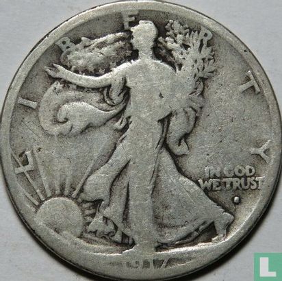 United States ½ dollar 1917 (S - type 1) - Image 1