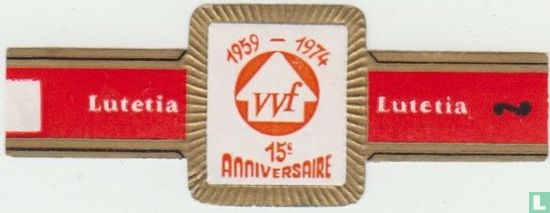 1959-1974 VVF 15e anniversaire - Lutetia - Lutetia - Afbeelding 1