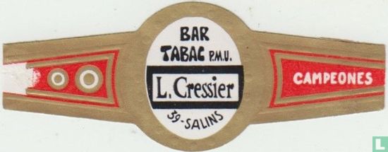 Bar Tabac P.M.U. L. Cressier 39-Salins - Campeones - Image 1